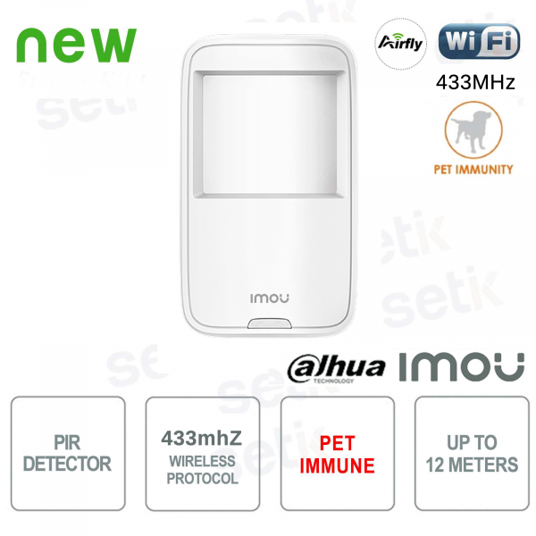 Imou 433MHz PIR Motion Detector Dahua Pet Immune 12MT 9