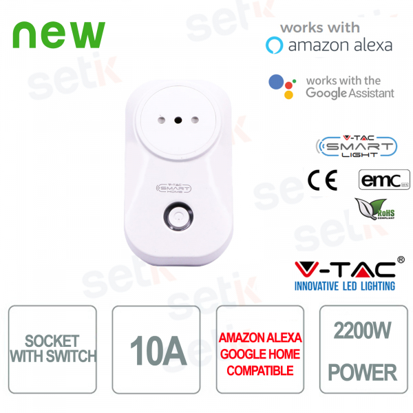 Prise électrique WIFI Smart Home Alexa Google Home V