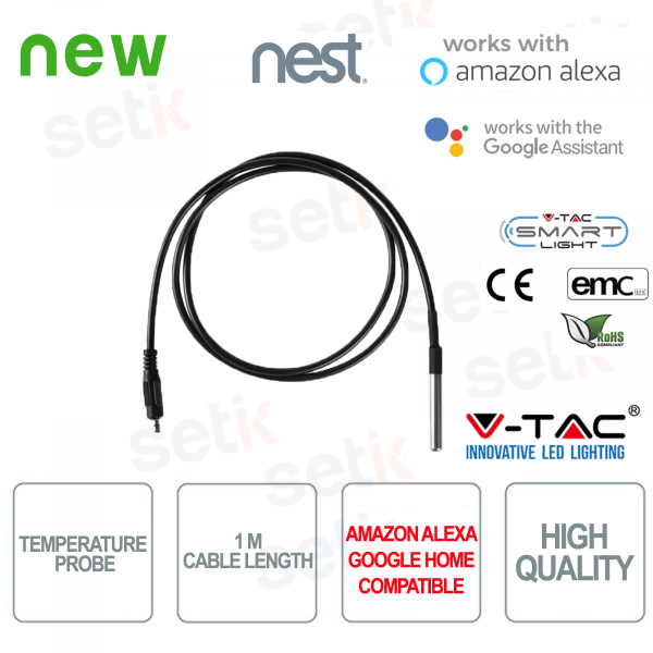 Sonde de température V-TAC Amazon Alexa Google Home