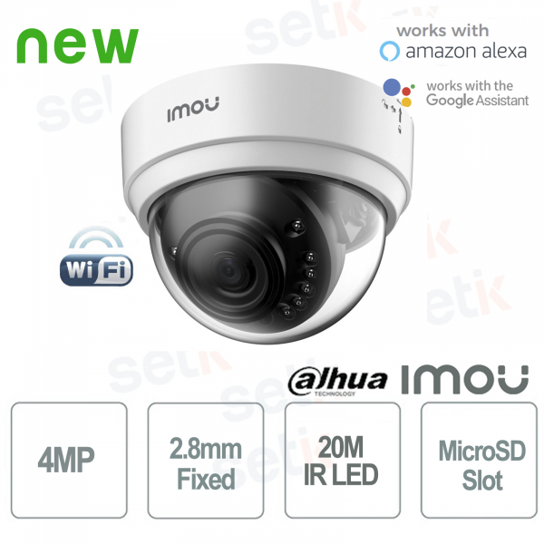 Imou 4MP 2,8 mm ONVIF P2P Wireless IP Dome-Ka