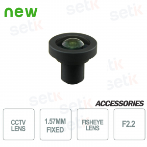 1.57mm FishEye Lens F2.2 1/2.3" HFOV 185° - Setik