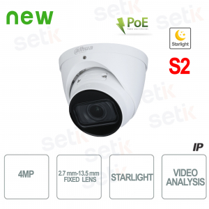 4MP Starlight 2.7mm – 13.5mm WDR PoE IP Camera - D