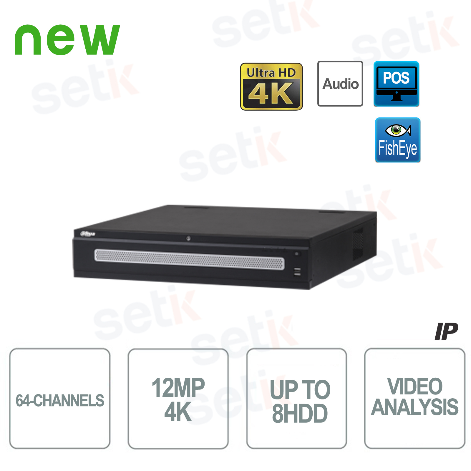 NVR Dahua 4K 8HDD - Enregistreur Vidéo sur Réseaux IP Equipement