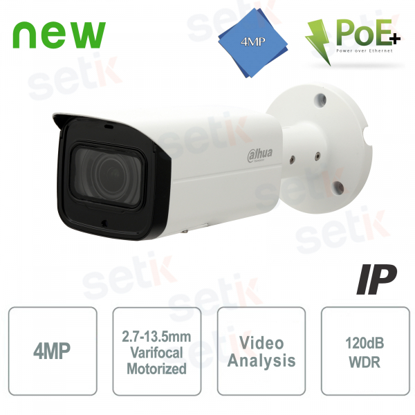 Dahua IP Camera 4MP Motorized IR60 H.265 + WDR PoE + Dahua
