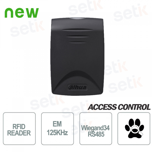Lecteur de proximité cartes RFID EM 125KHz RS485 Dahua