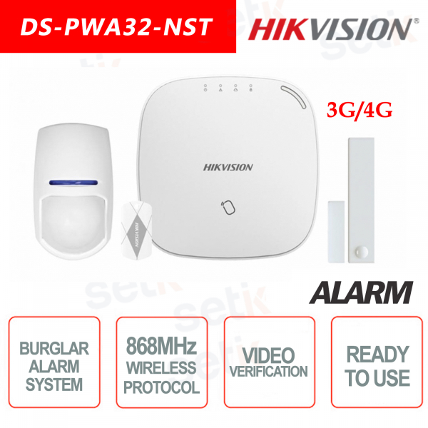 Kit d'alarme professionnel Hikvision 868MHz sans fil sans fil AXIOM Hub 3G/4G