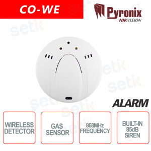 Detector de gas CO wifi 868MHz Pyronix Hikvision AXIOM