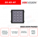 Modulo di espansione esterno Tastiera 12 tasti fisici retroilluminata IP65 IK07 - HIKVISION