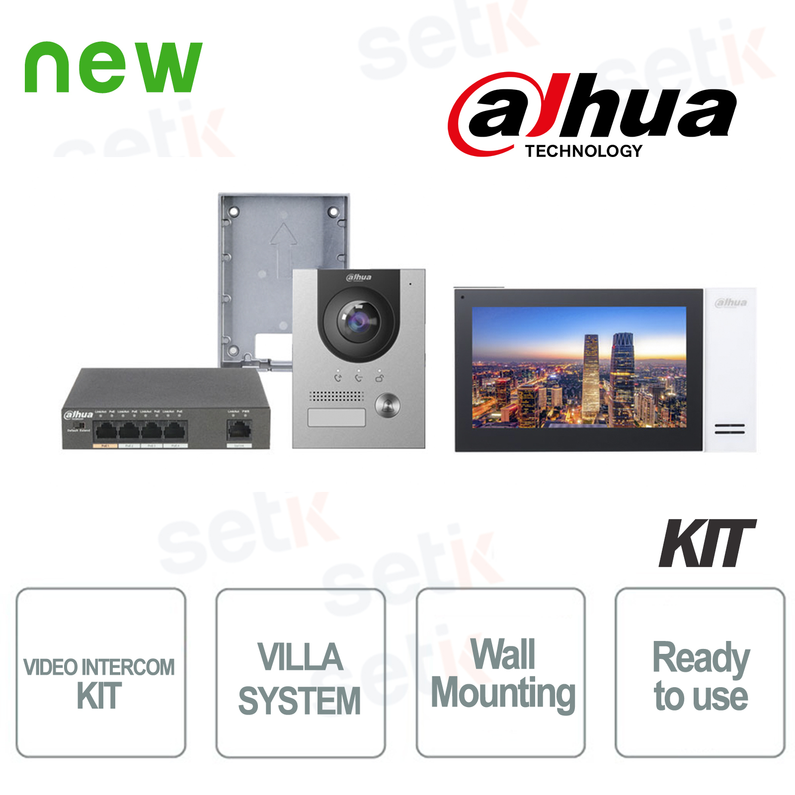 Dahua Dahua Kit Complet De Visiophone Pour Villa IP De Surface Compl ...