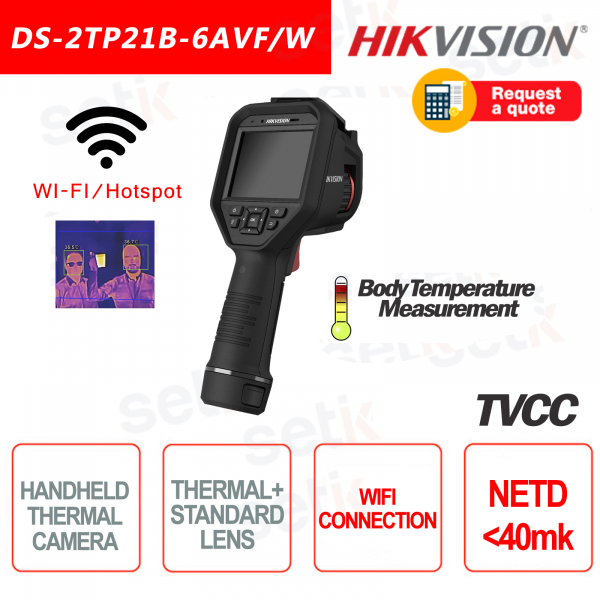 Caméra thermique Hikvision Bi-Spectrum HandHeld 40mk WiFi Portable Ca