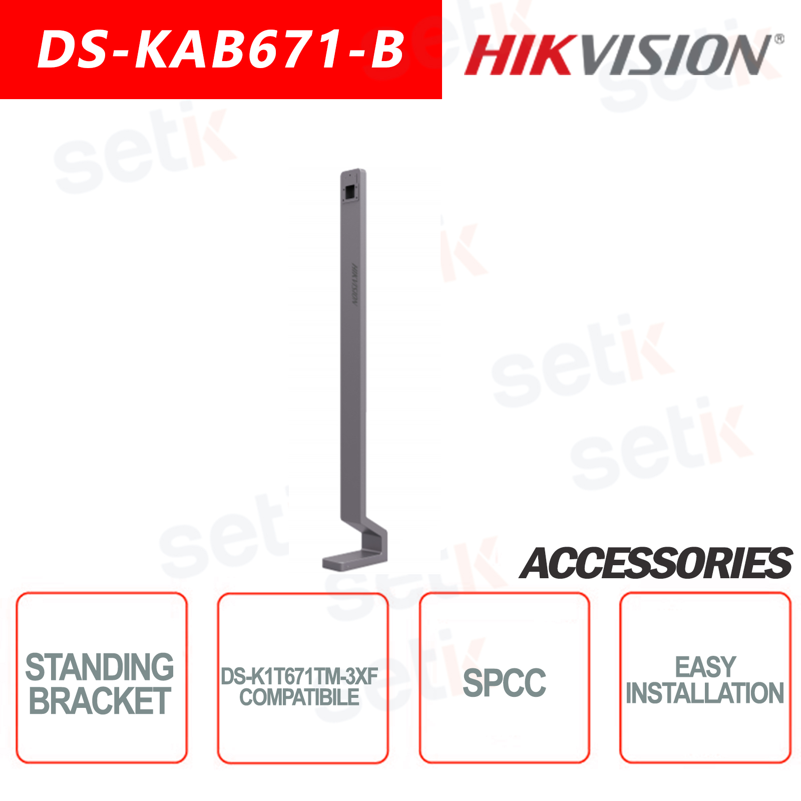 Hikvision Floor Stand DS-KAB671-B for DS-K1T671TM-3XF Temperature Screening Terminal