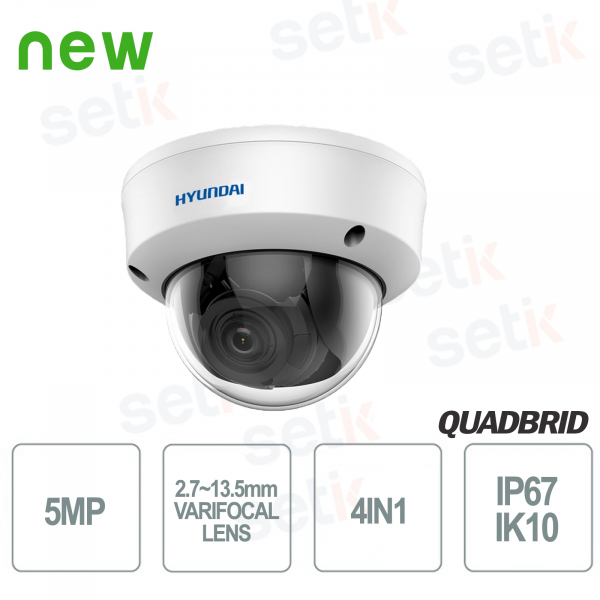 Hyundai 5 MP 4in1 Dome Motorized WDR Ca