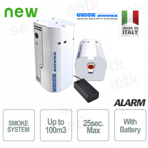 Smoke 100b Alarma De Humo De Interior Blanca Con Bateria Union Smoke100b Ur Setik Biz