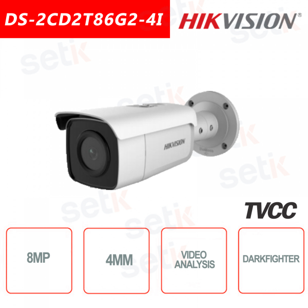 Hikvision IP Camera Onvif PoE 4K ULTRA HD IR H.265 + Bullet Camera 8MP