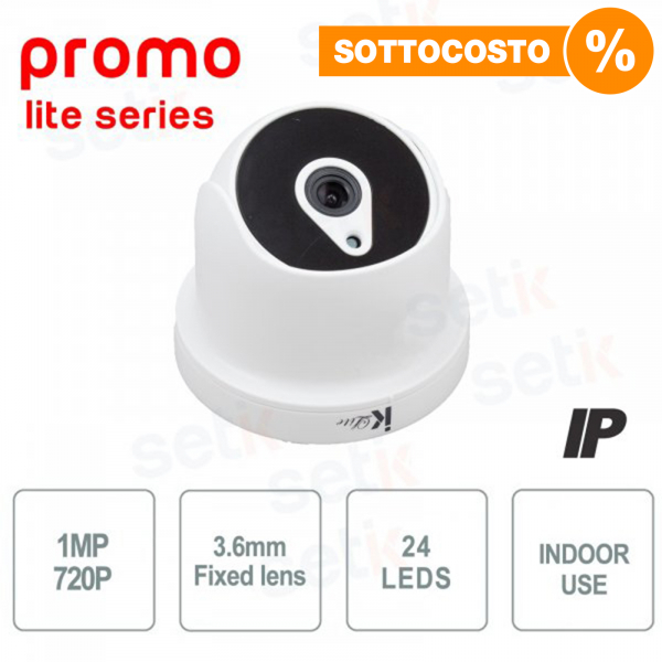IP Camera Dome 1MP 720P 3.6mm - Promo Series - Setik