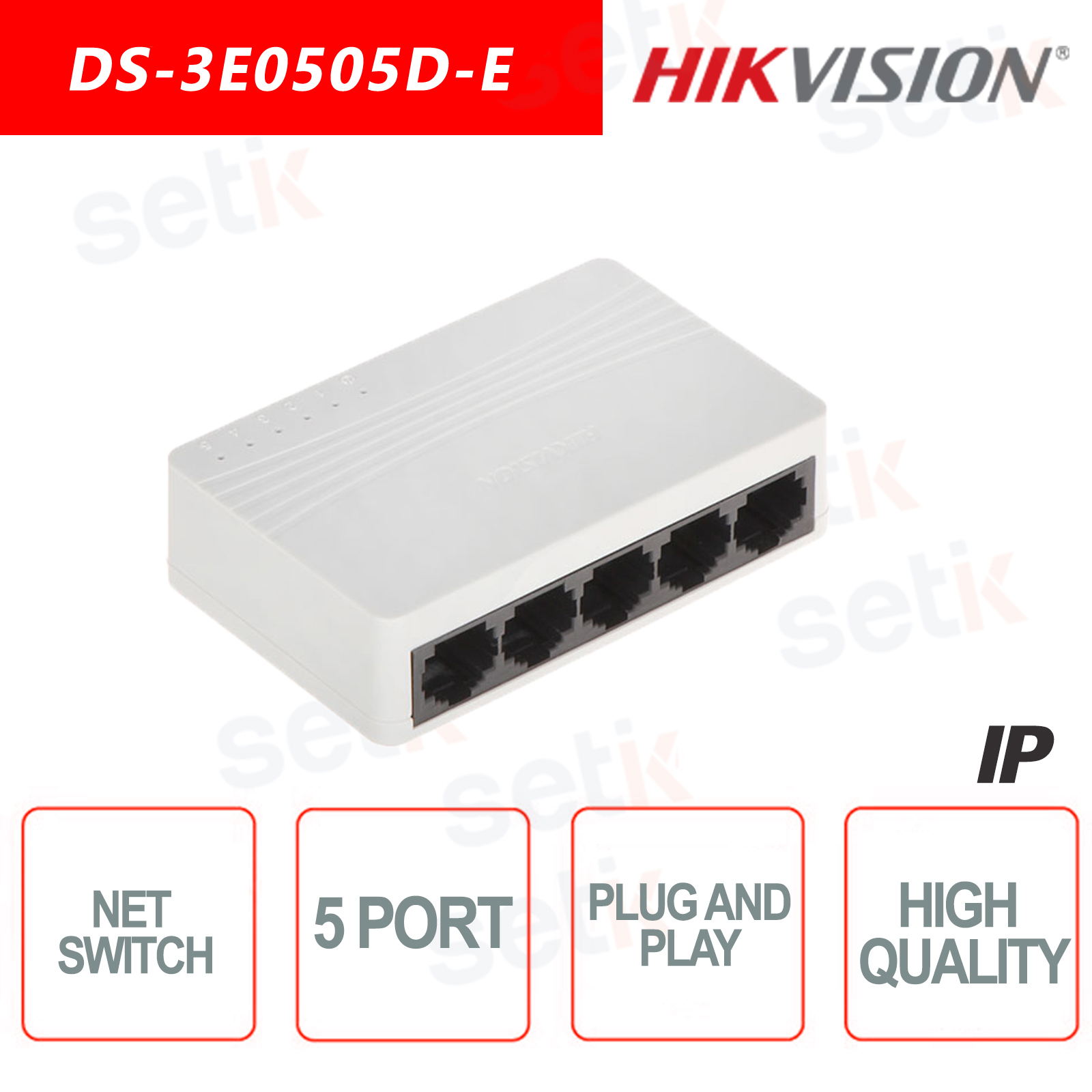 hikvision 5 port switch