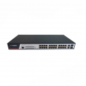 Switch Hikvision 24 Porte PoE 10 / 100 Mbps + 2 Porte Uplink Switch rete