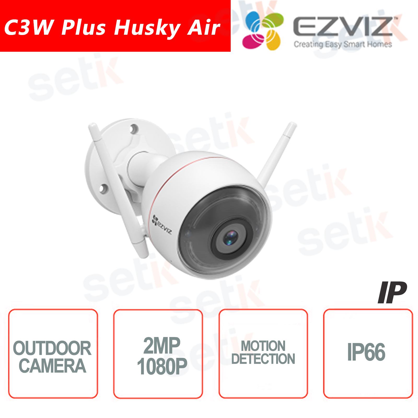 Cs Cv310 A0 1b2wfr 2 8mm Ezviz Husky Air Ip Camera 2mp 1080p Wifi 2 8mm Strobe Light Setik Biz