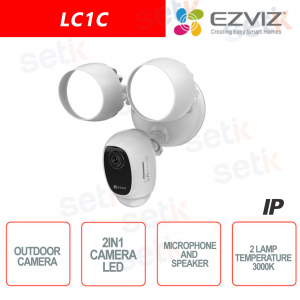 Ezviz 2-in-1 outdoor camera WIFI 2MP LED lights PIR sensor and Siren
