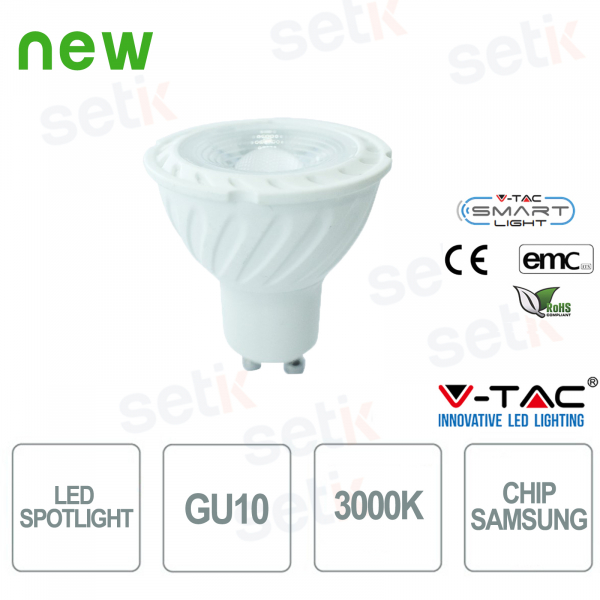 Puce LED Spot V-Tac Samsung Blanc Chaud 3000K 6.5W