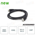 Câble HDMI1.4 Or Haute Vitesse 1,5 Mètres Audio Vidéo