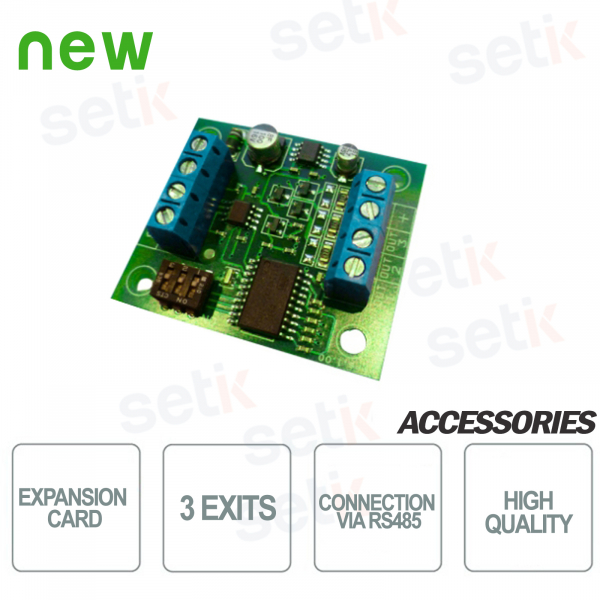 Expansion card 3 freely configurable outputs - AMC
