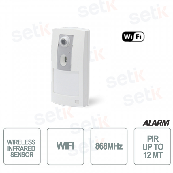 Infrared sensor with integrated 868MHz wireless camera - AMC