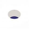 Self-powered siren with white body and flashing Blue - AMC