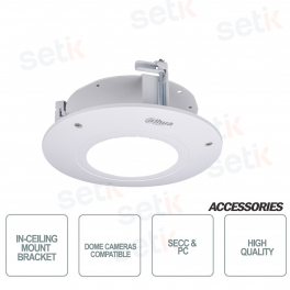 Staffa per incasso a soffitto telecamere dome Colore Bianco Dahua