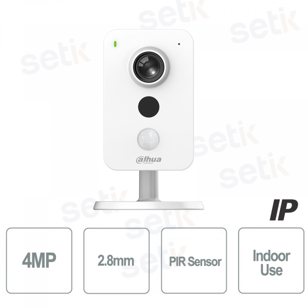 Surveillance interne de la caméra IP Dahua 4MP portable avec petit capteur d'alarme espion