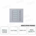 Modulo aggiuntivo 5 Pulsanti per Postazione Esterna Modulare VTO4202F-MB5 - Dahua