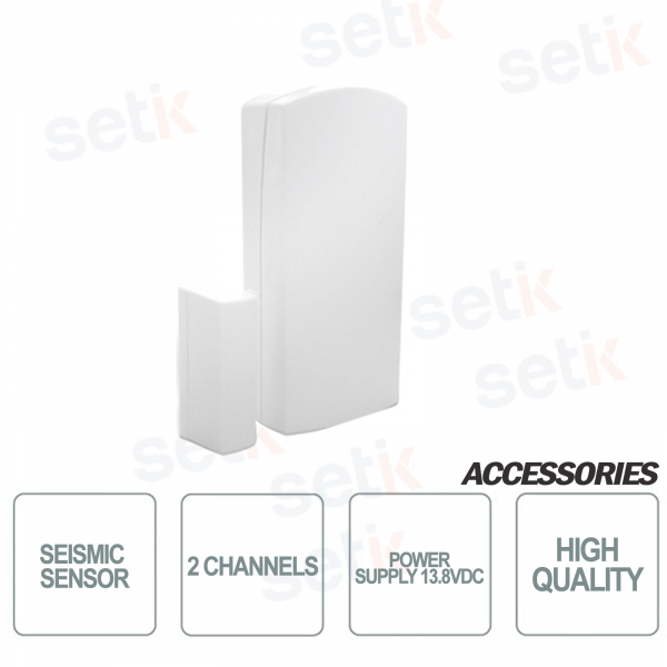 2-channel seismic sensor for doors and windows - AMC