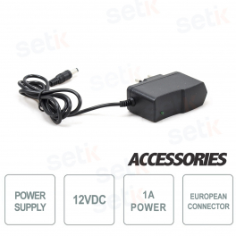 12V 1A power supply for CCTV cameras - EU Socket