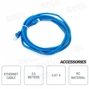 Netzwerk Ethernet Kabel 0,5 Meter CAT6 UTP Patchkabel RJ45 LAN Internet