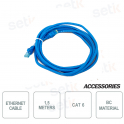 Câble réseau CAT6 1,5mt  bleu clair Patch Cord avec connecteurs