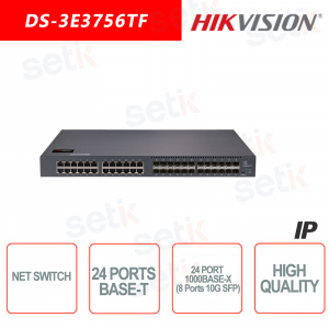 Switch Hikvision 24 Porte 10 / 100 / 1000 BaseT ~ 24 Porte 1000Base-X