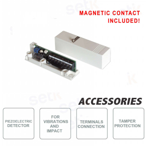 White piezoelectric sensor with contact - CSA