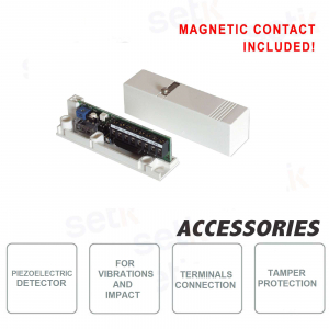 Sensor piezoeléctrico blanco con contacto - CSA