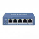 Hikvision DS-3E0505P-E | Switch Gigabit PoE 60W a 4 Porte per Videosorveglianza