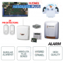 Kit Allarme Casa Bentel Professionale Antifurto Absoluta Plus ABS18 Zone + Sensori Perimetrali