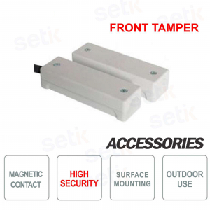 High security outdoor magnetic contact with cover -