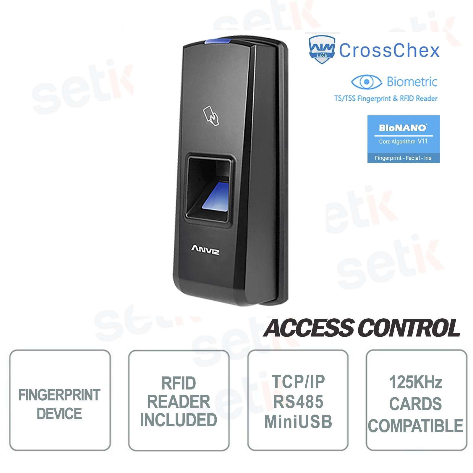 T5-PRO Fingerprint&Rfid Controller Stand alone Security Access Control 