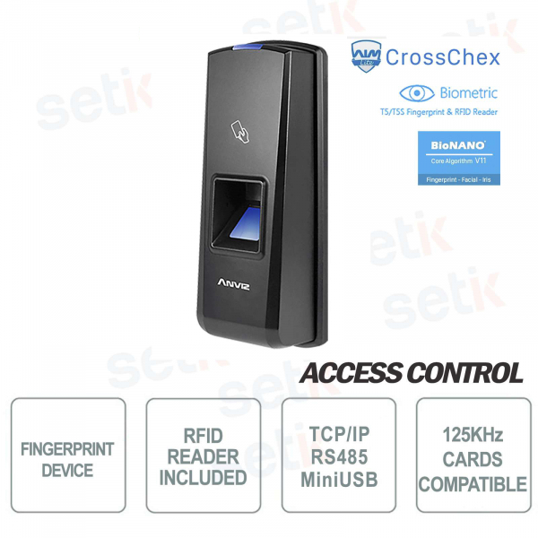 Biometrischer Fingerabdruckleser RFID EM Anviz