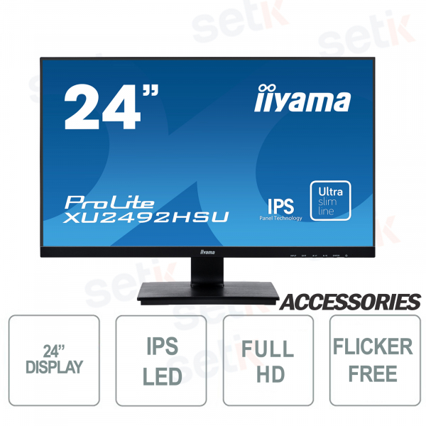Monitor ProLite 24” IPS FULL HD  4ms Flicker Free Speaker – IIYAMA