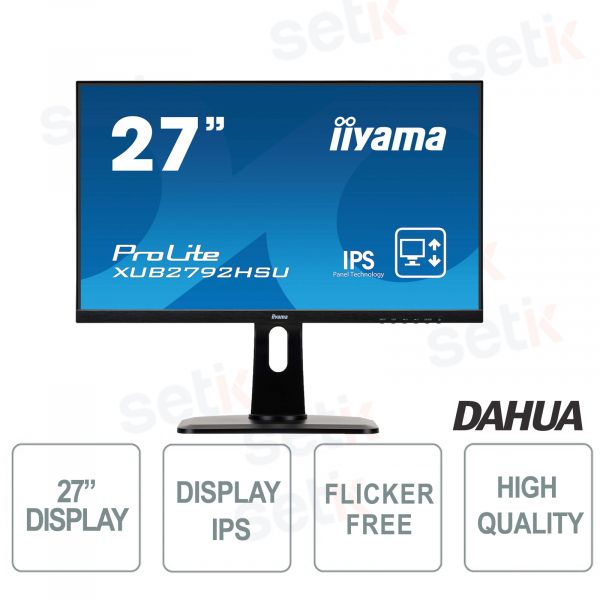 Monitor Prolite 27" IPS FULL HD 4ms Flicker Free Speaker Blue Light - IIYAMA