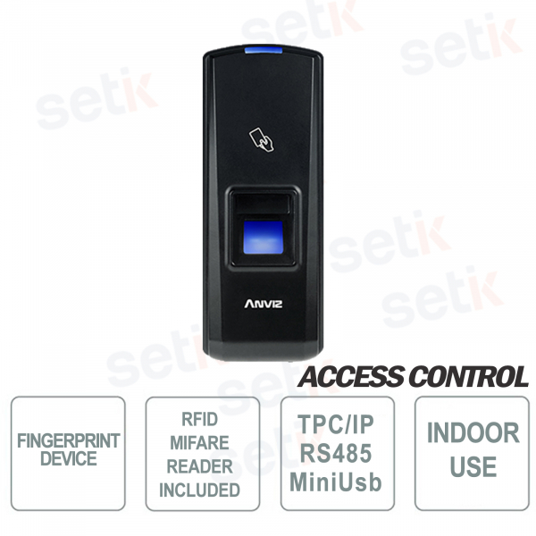 Lettore Biometrico Standalone d’impronte digitali e RFID Anviz