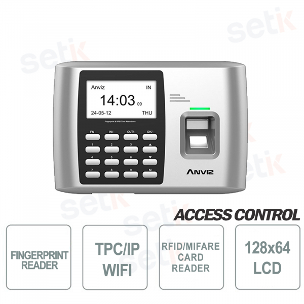 ID WIFI du terminal de contrôle d'accès et de présence RFID EM