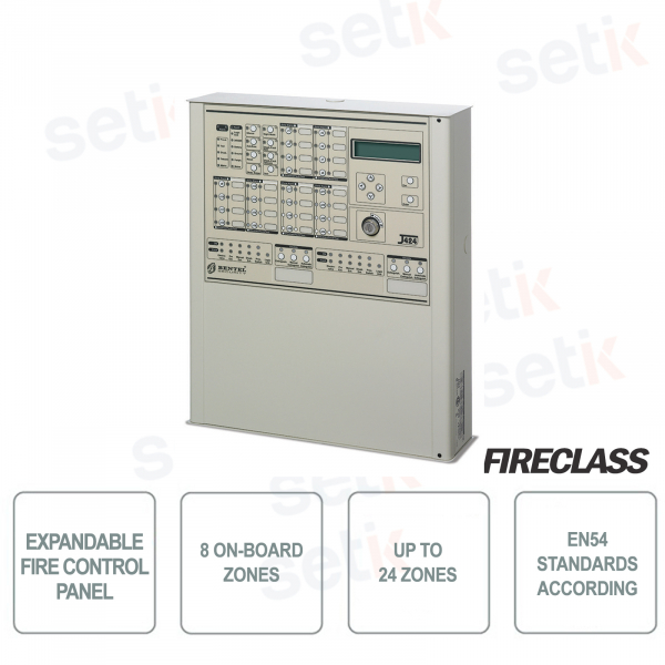 8 Zone Expandable Fire Control Panel 24 - FireClass