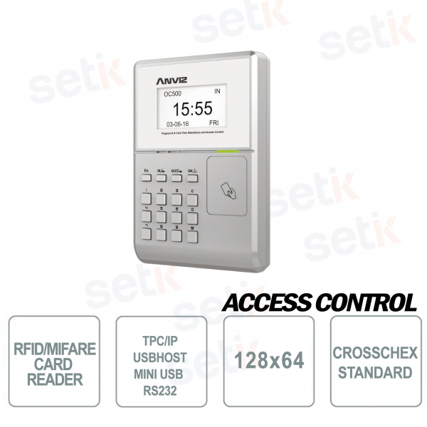 Terminal RFID de présence et de contrôle d'accès EM PASSWORD DISPLAY Anviz