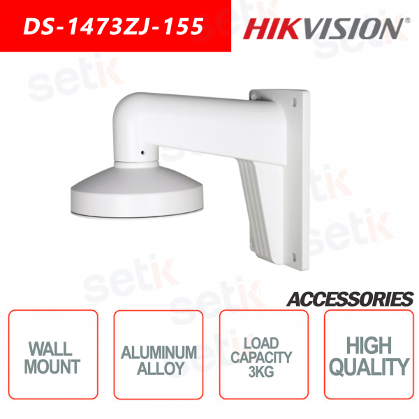 Hikvision Supporto a parete in Lega di alluminio per telecamere dome Carico Massimo 3KG